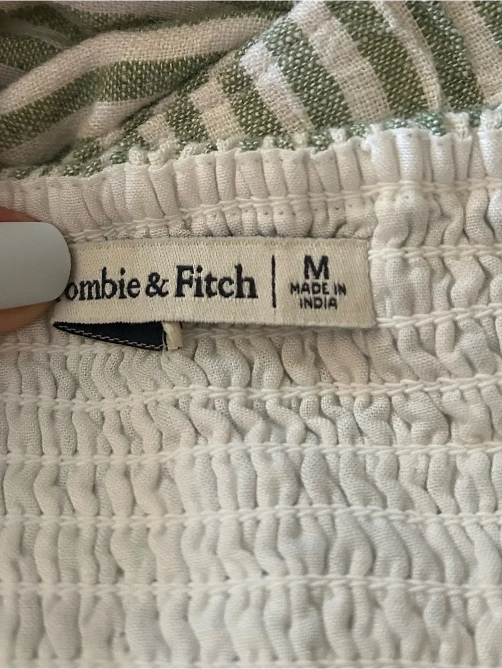 Matching Set Sage & White Abercrombie